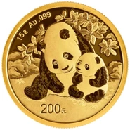 2024 15g Gouden Chinese Panda Munt
