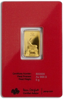 PAMP Year of the Sheep / Goat 5g Goudbaar