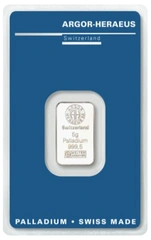 5 gram palladiumbaar Argor-Heraeus