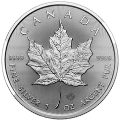 2024 1 troy ounce zilveren Maple Leaf munt