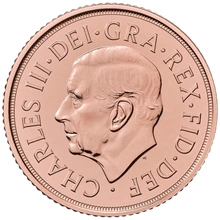2025 £2 Twee Pond Gouden Munt (Dubbele Sovereign)