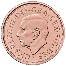 2024 £2 Twee Pond Gouden Munt (Dubbele Sovereign)