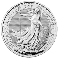 2022 1 troy ounce zilveren Britannia munt