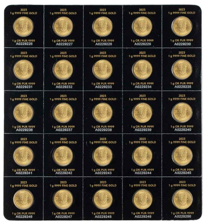 2023 MapleGram 25 x 1 Gram Gouden Munten