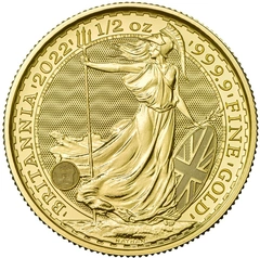 2022 1/2 troy ounce gouden Britannia munt