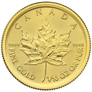 1/10 troy ounce gouden Maple Leaf munt - 2020