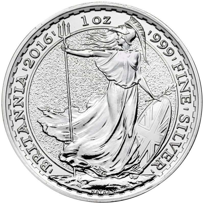 2016 1oz Britannia Silver Coins