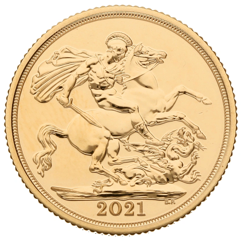 Gouden Sovereign munt - 2021