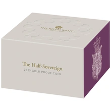1/2 gouden Sovereign munt proof - 2025 (box)