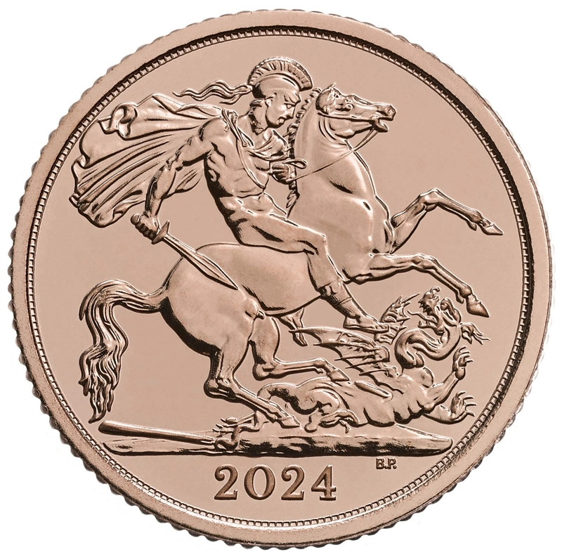1/2 gouden Sovereign munt - 2024