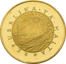Maltese £20 1975 Fresh Water Crab