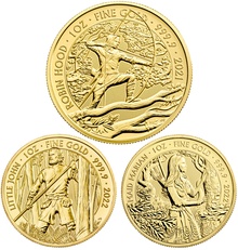 1oz Royal Mint Lunar Beasts Series £100 Gold Coins