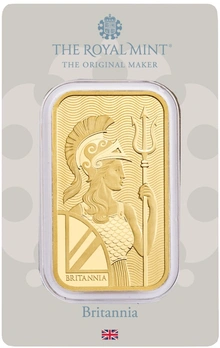1oz Britannia geslagen goudbaar
