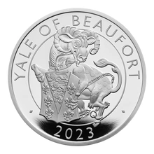 2023 Yale of Beaufort - 1 Ons Tudor Beasts Proof Zilveren Munt In Doos