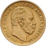 20 Mark German - Willhelm I 1871 - 1878