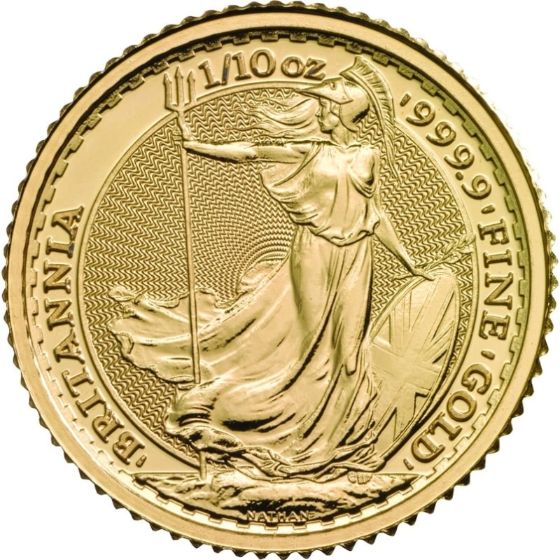 Gouden Britannia Munt 1/10e oz