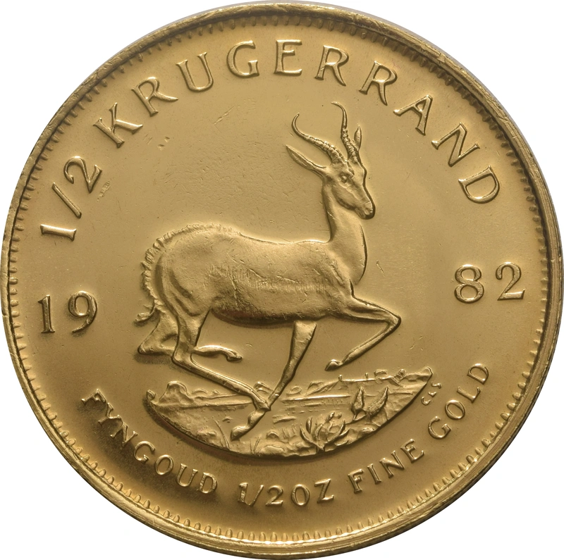 1982 1/2oz Krugerrand Gold Coin