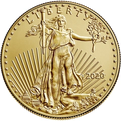 2020 1 troy ounce gouden American Eagle munt