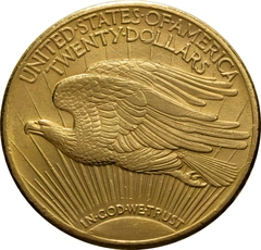 1929 gouden American Double Eagle (20 Dollar) munt St Gaudens Head Philadelphia