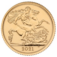 1/2 gouden Sovereign munt - 2021