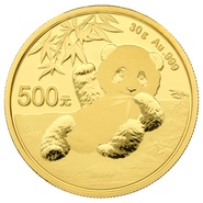 30 gram gouden Panda munt - 2020