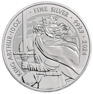2024 Koning Arthur Mythen & Legenden 10oz Zilveren Munt
