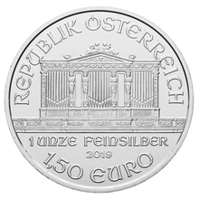 1 troy ounce zilveren Philharmoniker munt - 2019