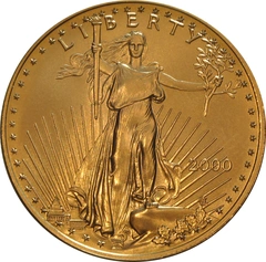 2000 1 troy ounce gouden American Eagle munt