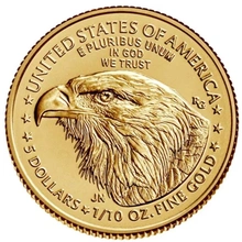 2022 1/10 troy ounce gouden American Eagle munt