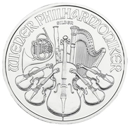 2021 1oz Oostenrijkse Philharmonic Zilveren Munt