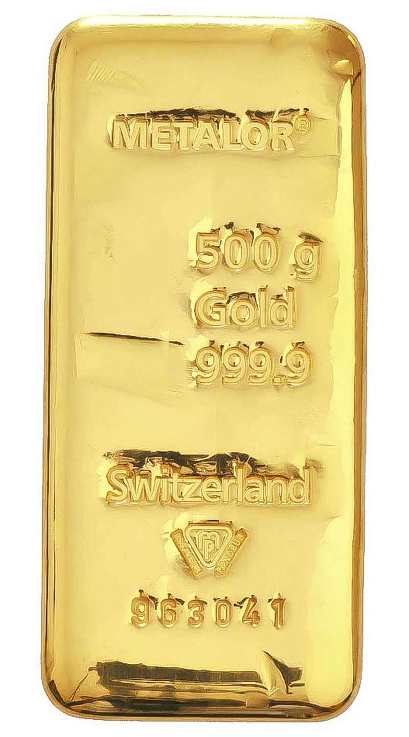 500 gram goudbaar - Metalor