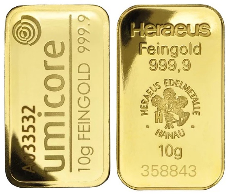 10 gram goudbaar - Tweedehands