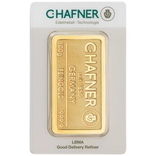 100g C. Hafner Gemunt Goudbaar