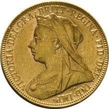 1894 Gold Sovereign - Victoria Old Head - London