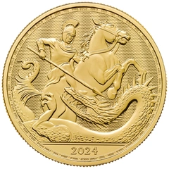 2024 1 troy ounce gouden St George & the Dragon munt