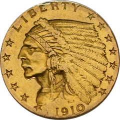 gouden 1/4 American Eagle (2,50 Dollar) munt Indian Head