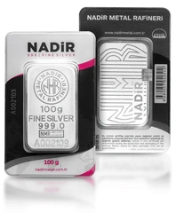 100 gram zilverbaar Nadir
