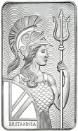 10oz Britannia geslagen Zilverbaar