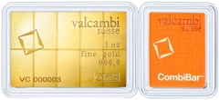 10 x 1/10 troy ounce goudbaar Valcambi CombiBar