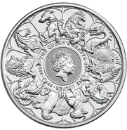 2021 Queen's Beast Completer 2oz Zilveren Munt
