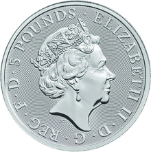 2 troy ounce zilveren Queen's Beast munt - Unicorn of Scotland - 2018