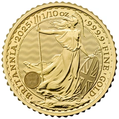 2025 1/10 troy ounce gouden Britannia munt