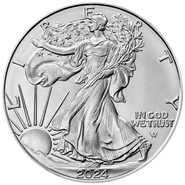 2024 1 Ons American Eagle Zilveren Munt