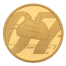2020 1/4 Ons James Bond - Pay Attention 007 Proof Gouden Munt In doos
