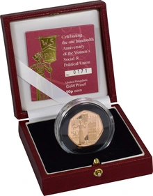 Gold Proof 2003 Fifty Pence Piece - Womens Social and Political Union