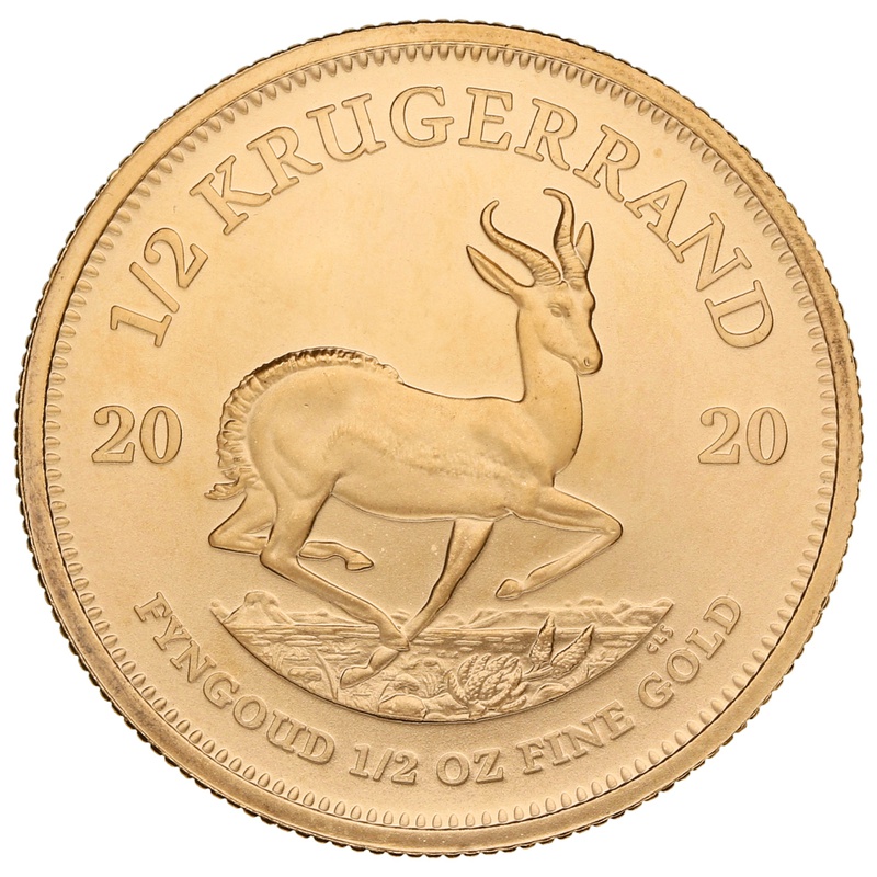2020 Half Ounce Krugerrand Gold Coin