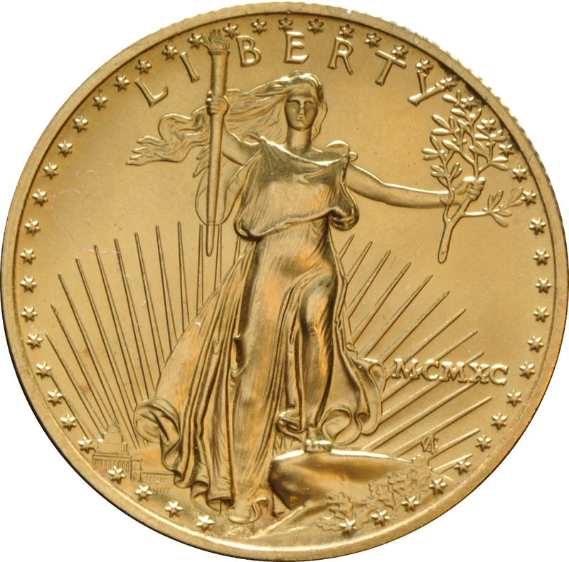 1990 Half Ounce Eagle Gold Coin