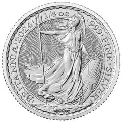 2024 1/4 troy ounce zilveren Britannia munt