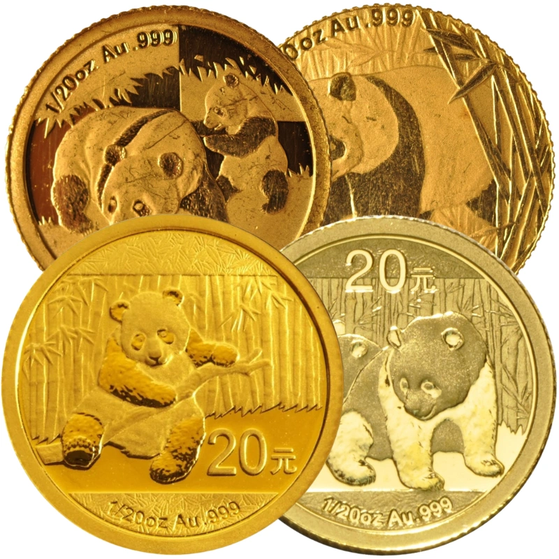 Twintigste Ons Goud Chinese Panda Beste Waarde