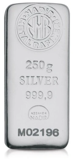 Nadir 250 Gram Zilverbaar